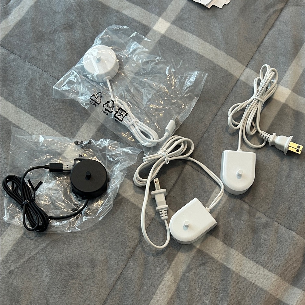 Philips Sonicare toothbrush chargers- Black and White